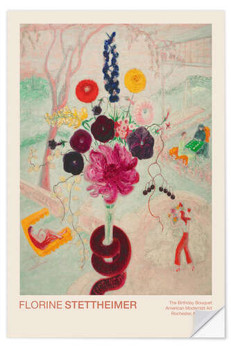 Wandsticker Birthday Bouquet (Flowers with Snake), 1932