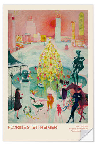 Naklejka na ścianę Pink Christmas, 1930-1940