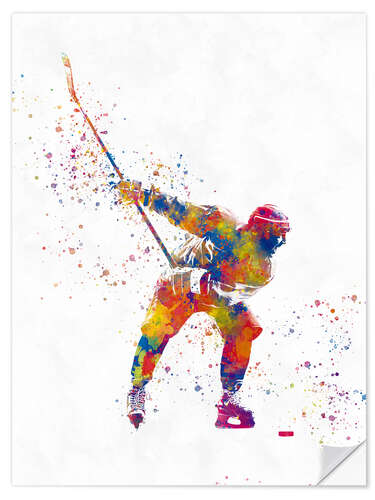 Wall sticker Ice Hockey Player VII