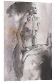 Foam board print Sensual female nude III