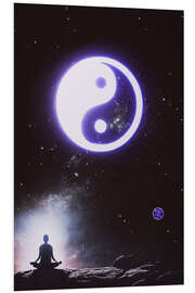 Bilde på skumplate Zen Meditation, Ying and Yang in the Cosmos