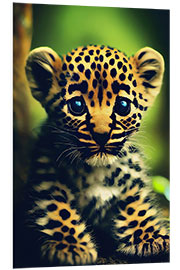 Foam board print Baby Leopard