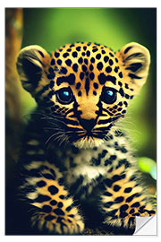 Wall sticker Baby Leopard