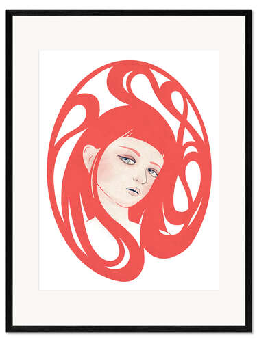 Impresión de arte enmarcada Rose