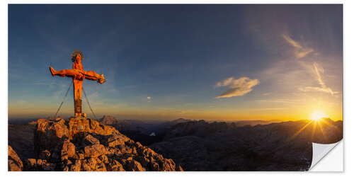 Naklejka na ścianę Schönfeldspitze at sunrise