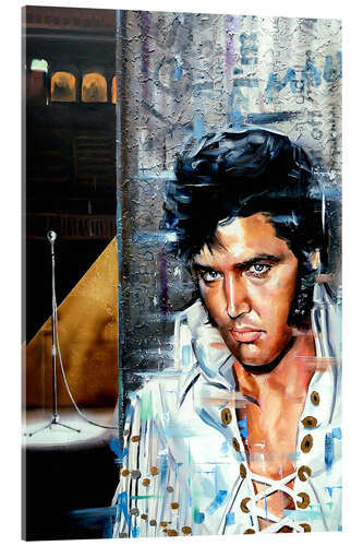 Cuadro de metacrilato Elvis backstage