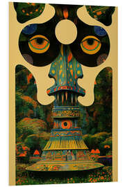 Foam board print Totem Face - Patience