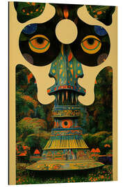 Magnettafel Totemgesicht - Geduld