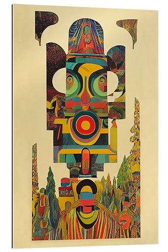 Gallery print Totem Face - Composition II