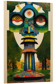 Cuadro de PVC Totem Face - Agitation