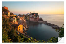 Wall sticker A golden evening in Vernazza