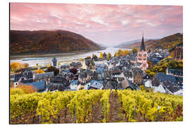 Aluminium print Sunrise in Bacharach, Germany