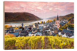 Obraz na drewnie Sunrise in Bacharach, Germany