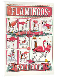 Gallery print Flamingos in the Bathroom