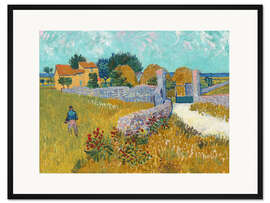 Gerahmter Kunstdruck Bauernhaus in der Provence, 1888