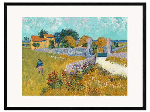 Gerahmter Kunstdruck Bauernhaus in der Provence, 1888