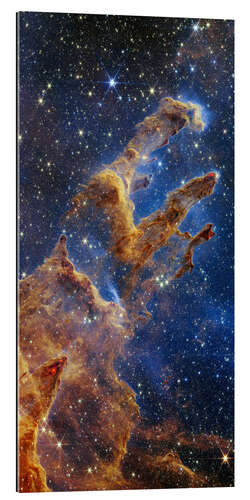 Quadro em plexi-alumínio James Webb Space Telescope - Pillars of Creation