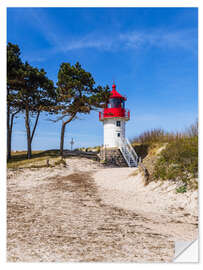 Wall sticker Gellen lighthouse on the island of Hiddensee