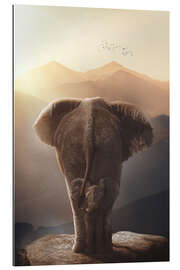 Gallery Print Baby Elephant mit seiner Mutter