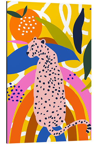 Stampa su alluminio Leopard Somewhere over the Rainbow