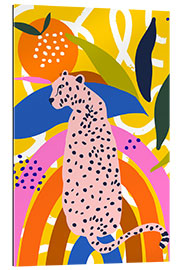 Quadro em plexi-alumínio Leopard Somewhere over the Rainbow