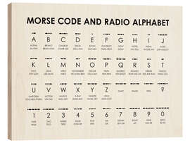 Hout print Morse Code and Radio Alphabet