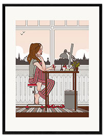 Framed art print Früher Vogel