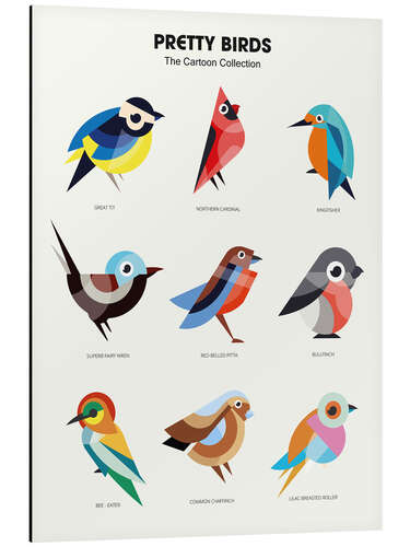 Aluminium print Pretty Birds II