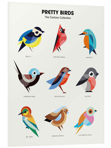 Foam board print Pretty Birds II