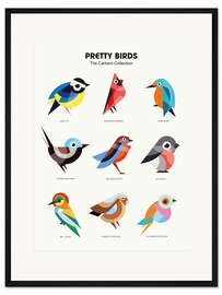 Gerahmter Kunstdruck Pretty Birds II