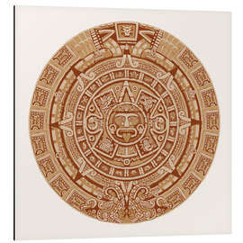 Cuadro de aluminio Maya Calendar I