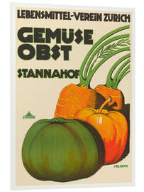 Foam board print Vegetables and Fruit – St. Annahof (German)