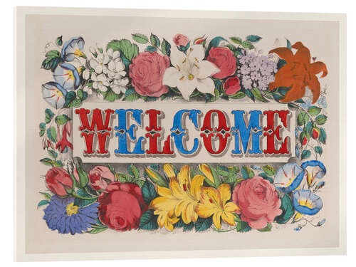 Quadro em acrílico Welcome - Vintage Farmhouse Sign