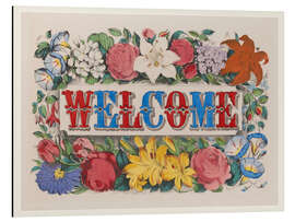 Cuadro de aluminio Welcome - Vintage Farmhouse Sign