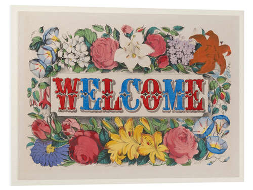 Foam board print Welcome - Vintage Farmhouse Sign