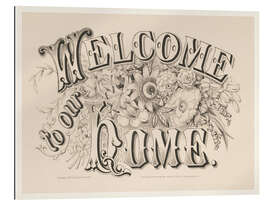 Gallery print Welcome to our home - Vintage sign