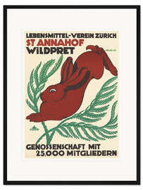 Gerahmter Kunstdruck St. Annahof – Wildpret