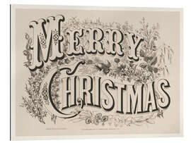 Gallery print Merry Christmas - Vintage Sign