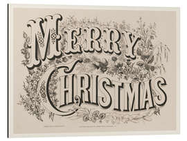 Magnettafel Merry Christmas – Vintage Schild