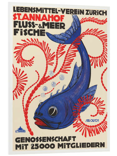 Foam board print St. Annahof – River & Sea Fish (German)