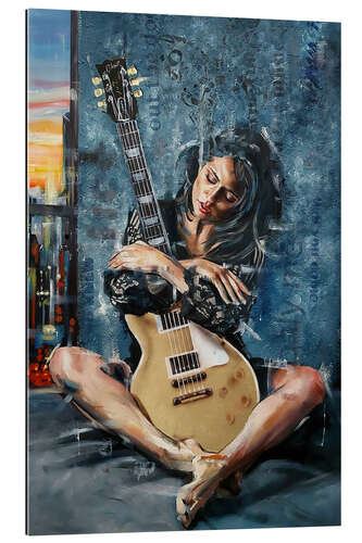 Gallery Print Die Schöne mit der Gitarre