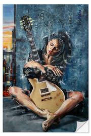 Sisustustarra The beauty with the guitar