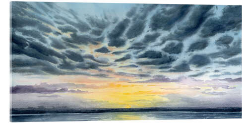 Acrylic print Anastasia Island Sunset III