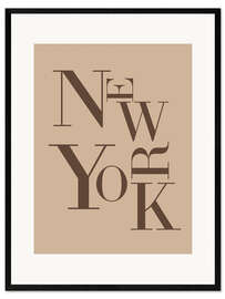 Gerahmter Kunstdruck New York