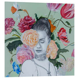 Foam board print Portraits in Bloom I