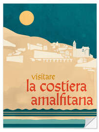 Selvklebende plakat Summer Abroad - Amalfi Coast (Italian)