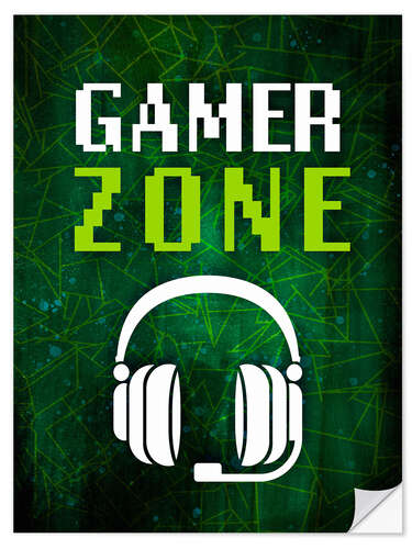 Vinilo para la pared Gamer Art - Gamer Zone