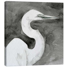 Canvas print Solemn Egret III