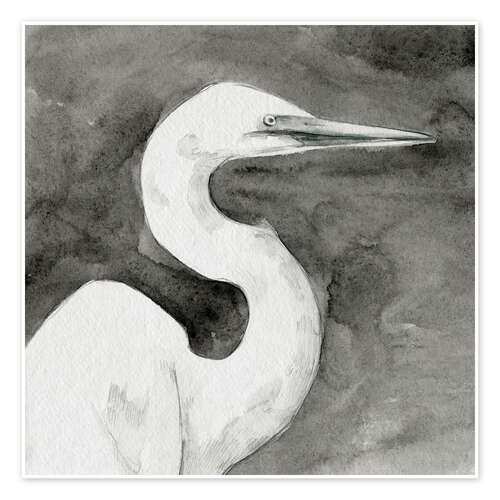 Poster Solemn Egret III