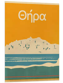 Foam board print Summer Abroad - Thira on Santorini